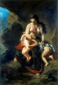 Medea 1862. Artist: Eugène Delacroix