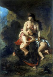 Medea 1862. Artist: Eugène Delacroix