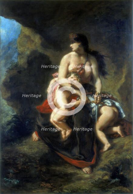 'Medea', 1862. Artist: Eugène Delacroix