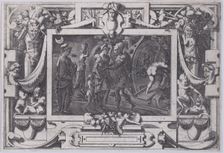 Medea Embarks with Jason (Soudain de nuit avec Jason Medée laissant Colchis en l'Argo est ..., 1563. Creator: Rene Boyvin
