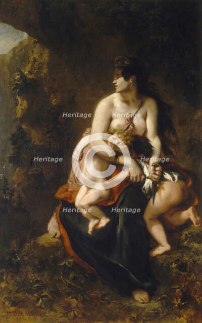 Medea (Médée furieuse). Artist: Delacroix, Eugène (1798-1863)