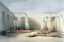 Medinet Abou, Thebes, 5th December 1832 Egypt, 19th century. Artist: Louis Haghe