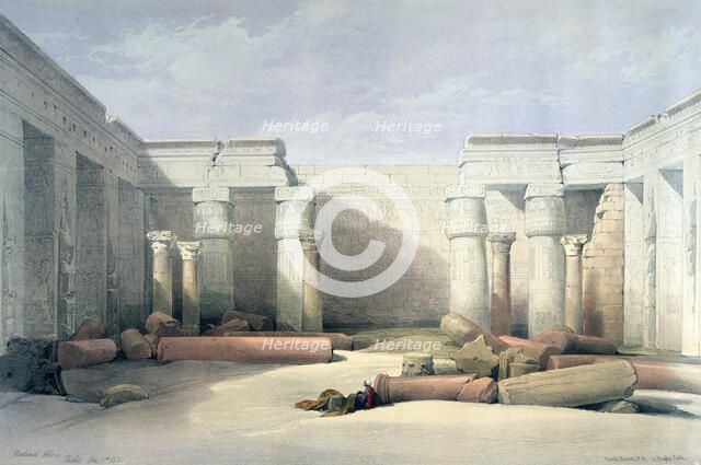 'Medinet Abou, Thebes, 5th December 1832', Egypt, 19th century. Artist: Louis Haghe