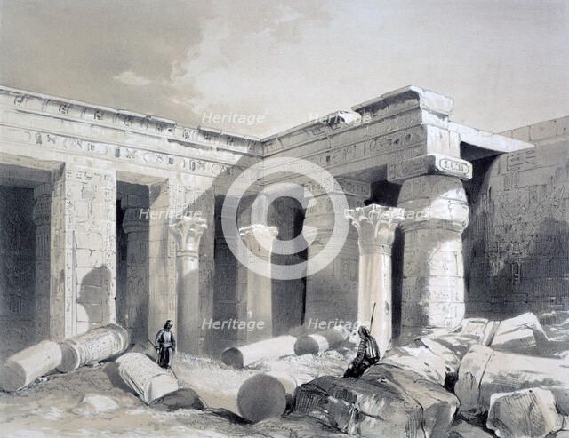 'Medinet Abou, Thebes', Egypt, 19th century. Artist: Henry Pilleau