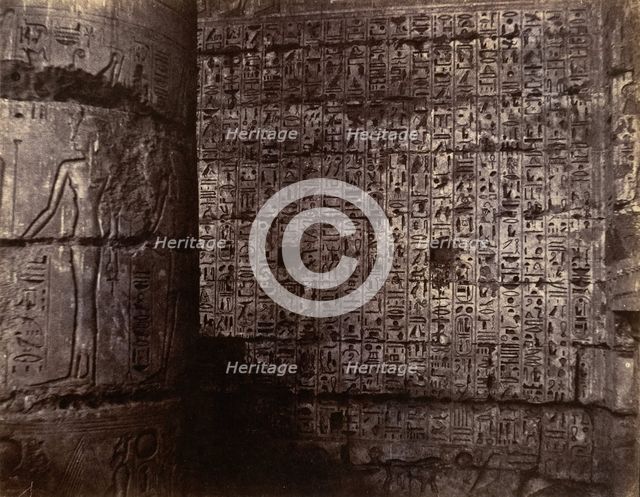 Medinet-Habu, 1854. Creator: John Beasley Greene.