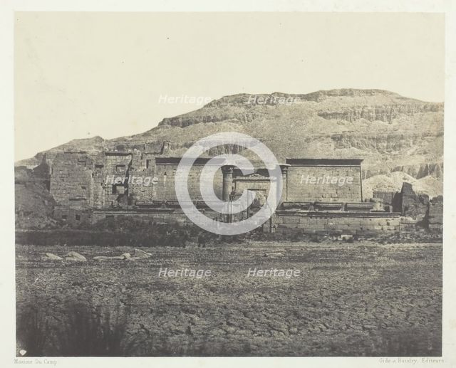 Médinet-Habou,Vue Générale des Rines, Thèbes, 1849/51, printed 1852. Creator: Maxime du Camp.