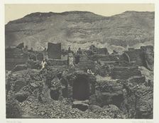 Médinet-Habou, Ruines de la Ville de Papa; Thèbes, 1849/51, printed 1852. Creator: Maxime du Camp