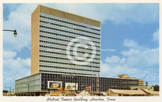 Medical Towers Building, Houston, Texas, USA, 1956. Artist: Unknown