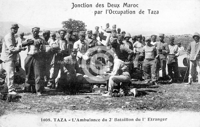 Medical staff of the 2nd battalion French Foreign Legion, Taza, Morocco, 1904. Artist: Unknown