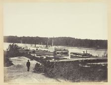 Medical Supply Boat, Appomattox Landing, Virginia, January 1865. Creator: John Reekie