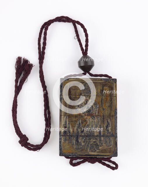 Medicine case (inro), Edo period, 18th-19th century. Creator: Unknown.