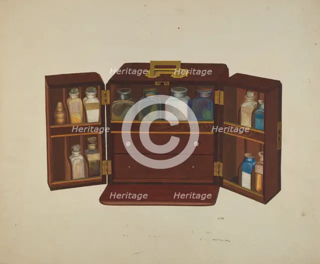 Medicine Chest, c. 1940. Creator: Joseph L. Boyd.