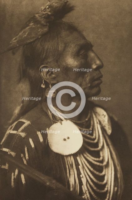 Medicine Crow, Apsaroke, 1908. Creator: Edward Sheriff Curtis.