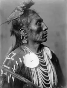 Medicine Crow-Apsaroke, c1908. Creator: Edward Sheriff Curtis