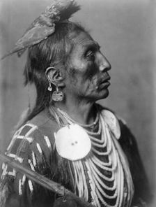 Medicine Crow-Apsaroke, c1908. Creator: Edward Sheriff Curtis