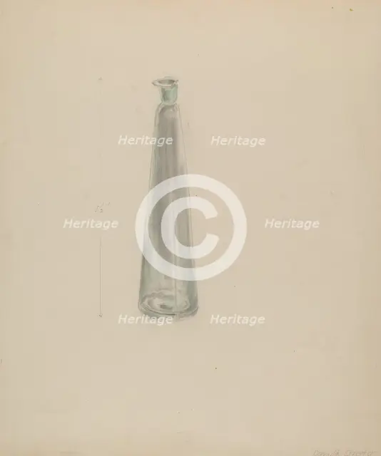 Medicine Bottle, c. 1936. Creator: Donald Streeter.