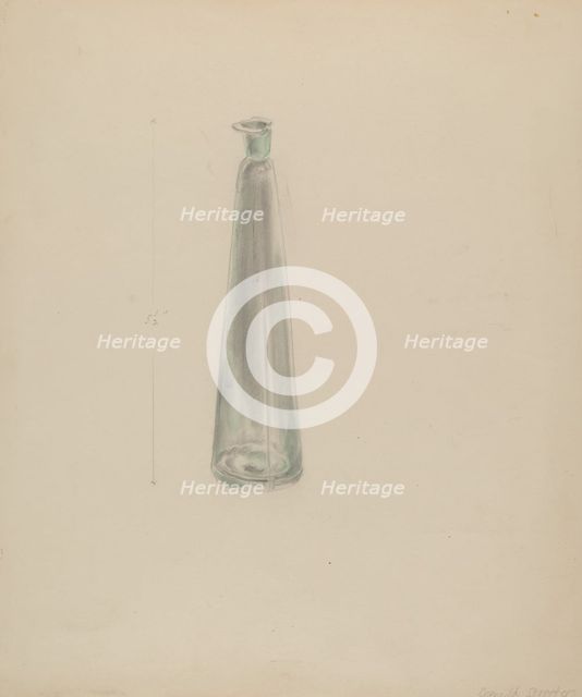 Medicine Bottle, c. 1936. Creator: Donald Streeter.