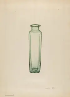 Medicine Bottle, c. 1936. Creator: John Dana