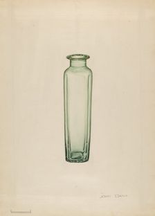 Medicine Bottle, c. 1936. Creator: John Dana