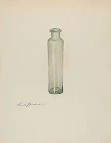 Medicine Bottle, c. 1938. Creator: Frank Budash