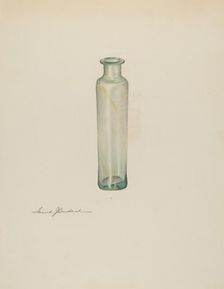 Medicine Bottle, c. 1938. Creator: Frank Budash