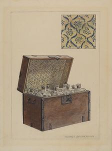 Medicine Bottle Chest, c. 1936. Creator: Gilbert Sackerman
