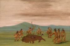 Medicine Buffalo of the Sioux, 1837-1839. Creator: George Catlin
