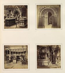[Medieval Court; Entryway to Byzantine Court; Sheffield Court; French and Italian Medi..., ca. 1859. Creator: Attributed to Philip Henry Delamotte