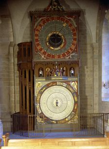 Medieval Clock, Lund Cathedral, Sweden, from the 1400s. Creator: Unknown