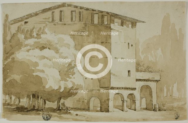 Medieval Granary in the Roman Campagna, n.d. Creator: Unknown.