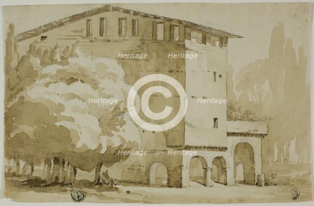 Medieval Granary in the Roman Campagna, n.d. Creator: Unknown.