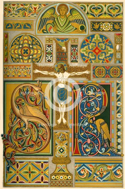 Medieval enamel and illuminated manuscripts, (1898). Creator: Unknown.