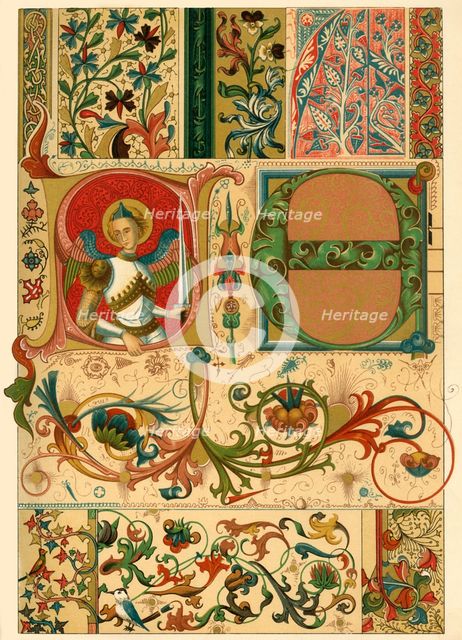 Medieval illuminated manuscripts, (1898).  Creator: Unknown.