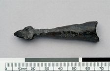 Medieval iron arrowhead, c13th century. Creator: Unknown
