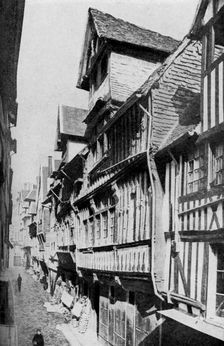 Medieval Lisieux, Normandy, France, c1930s