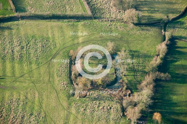 Medieval moat, Earls Croome, Worcestershire, 2014. Creator: Historic England Staff Photographer.