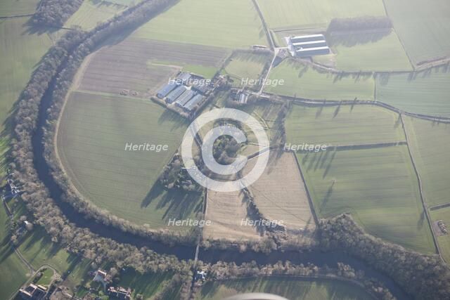Medieval moated manorial site of Low Dinsdale, Darlington, Durham, 2015. Creator: Historic England Staff Photographer.