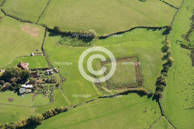 Medieval moated site and adjacent hythe, Lowden Farm, Kent, 2017. Creator: Historic England Staff Photographer.
