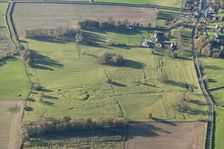 Medieval moated site, ridge and furrow and other earthworks, Etton, East Riding of Yorkshire, 2023. Creator: Robyn Andrews