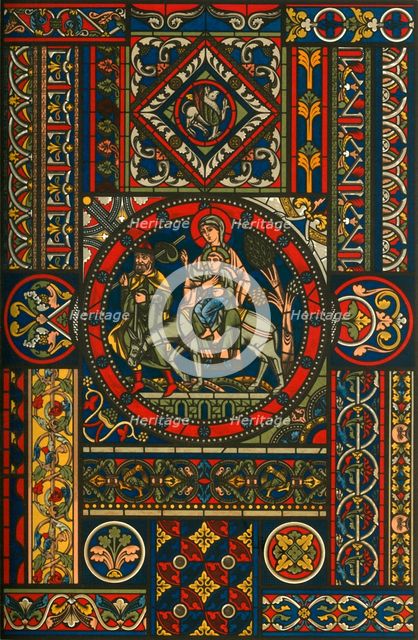 Medieval stained glass, (1898). Creator: Unknown.