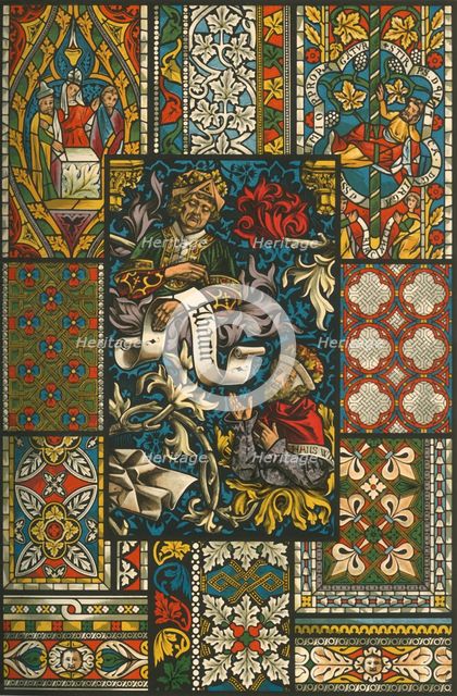 Medieval stained glass, (1898).  Creator: Unknown.