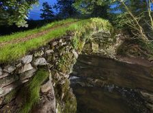Medieval packhorse bridge, Fawcett Mill Fields, Gaisgill, Tebay, Cumbria, c2016. Artist: Alun Bull