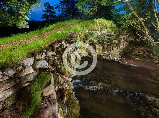 Medieval packhorse bridge, Fawcett Mill Fields, Gaisgill, Tebay, Cumbria, c2016. Artist: Alun Bull.