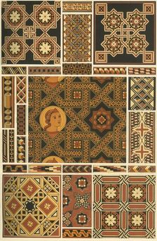 Medieval wood mosaic, (1898). Creator: Unknown
