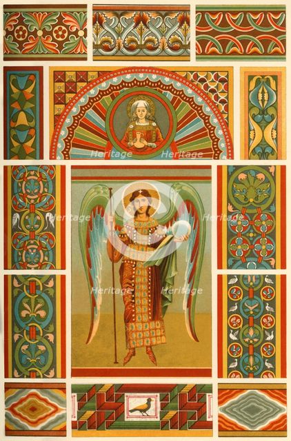 Medieval wall painting, (1898). Creator: Unknown.