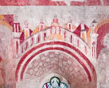 Medieval wall painting, St Mary's Church, Kempley, Gloucestershire, c2010. Artist: Peter Williams