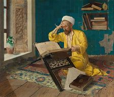 Meditating on the Koran, 1902. Creator: Osman Hamdi Bey