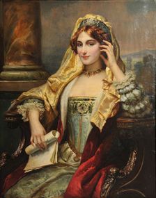 Meditation, 1880. Creator: Detti, Cesare Agostino (1847-1914)