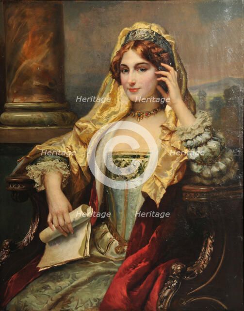 Meditation, 1880. Creator: Detti, Cesare Agostino (1847-1914).