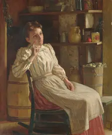 Meditation, ca. 1900-1910. Creator: John George Brown